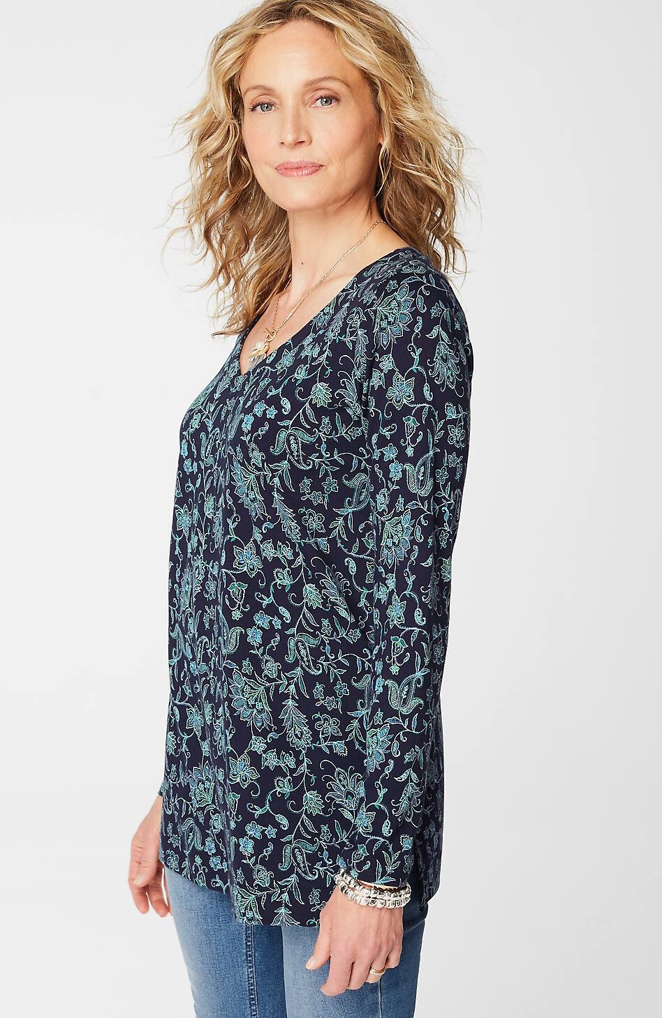 Simply Supima® Side-Slit Tunic