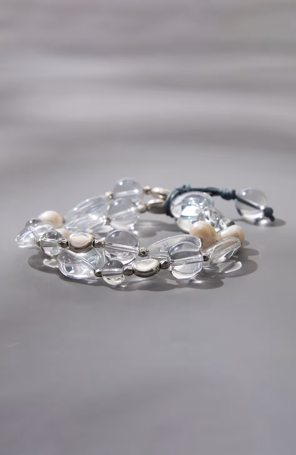 Glass-Beaded Stretch Bracelet