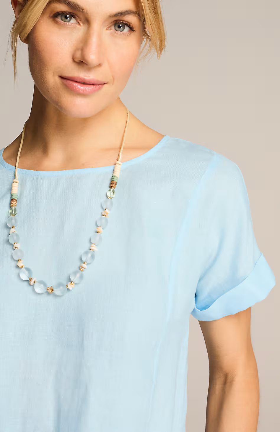 Pure Jill Linen Popover Top