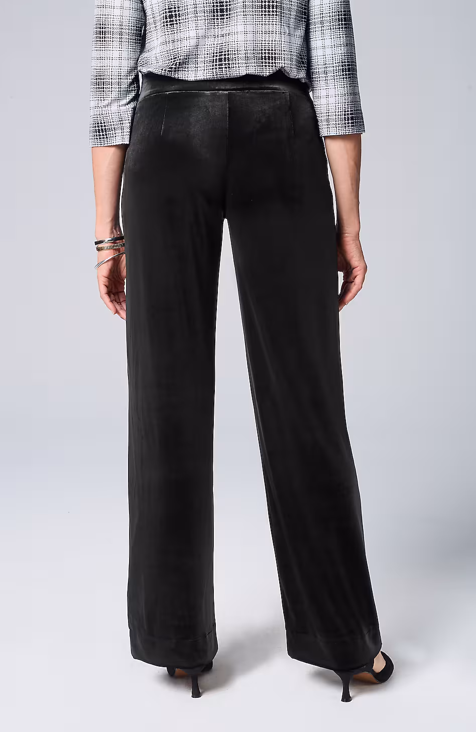 Wearever Velvet-Knit Straight-Leg Trousers