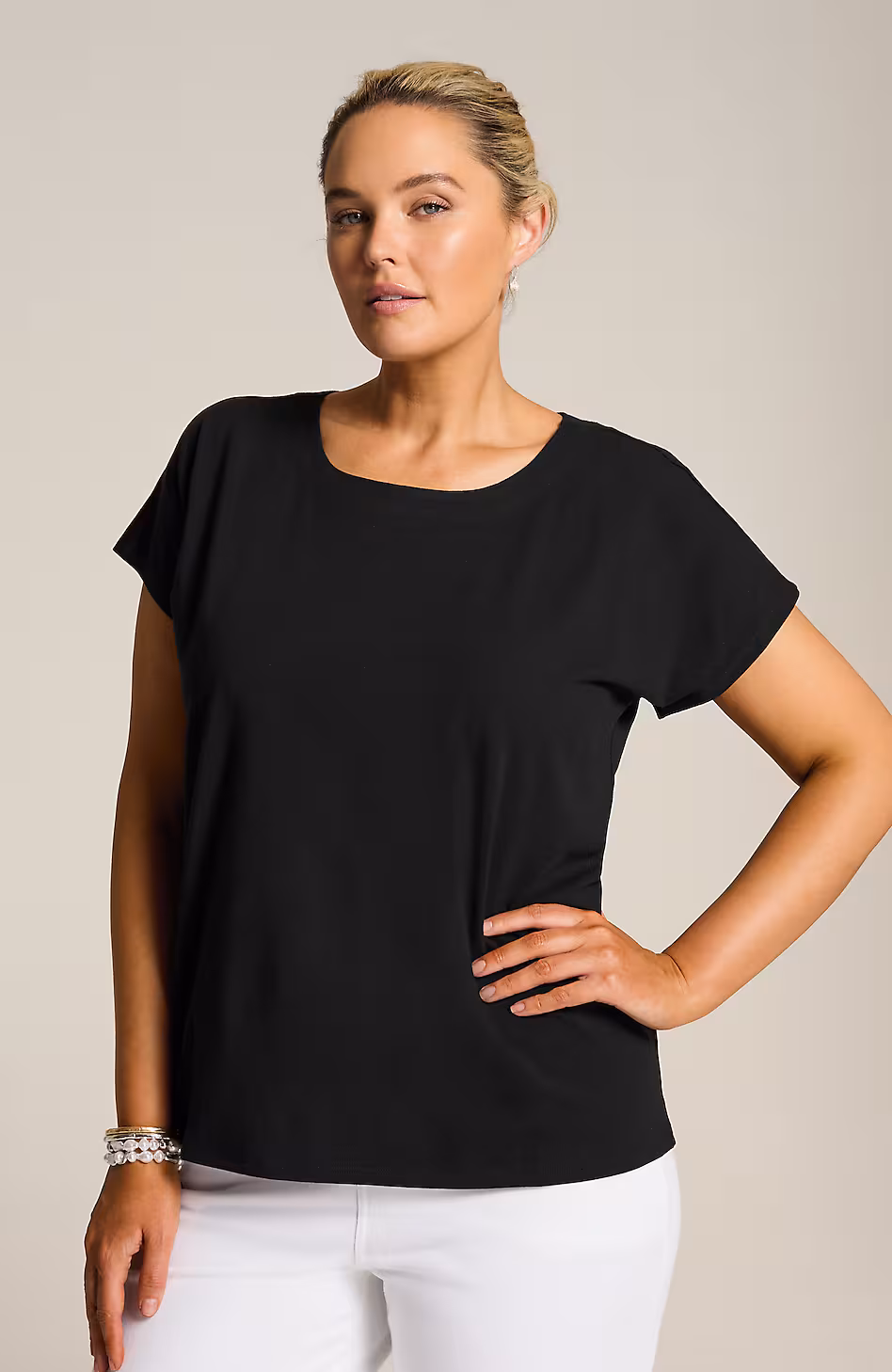 Luxe Supima® Scoop-Neck Tee