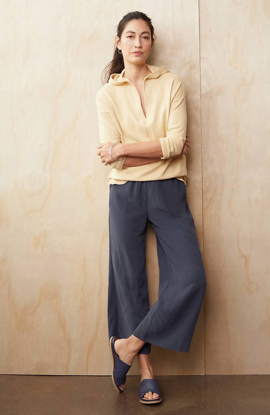 Pure Jill Sand-Washed Full-Leg Crops