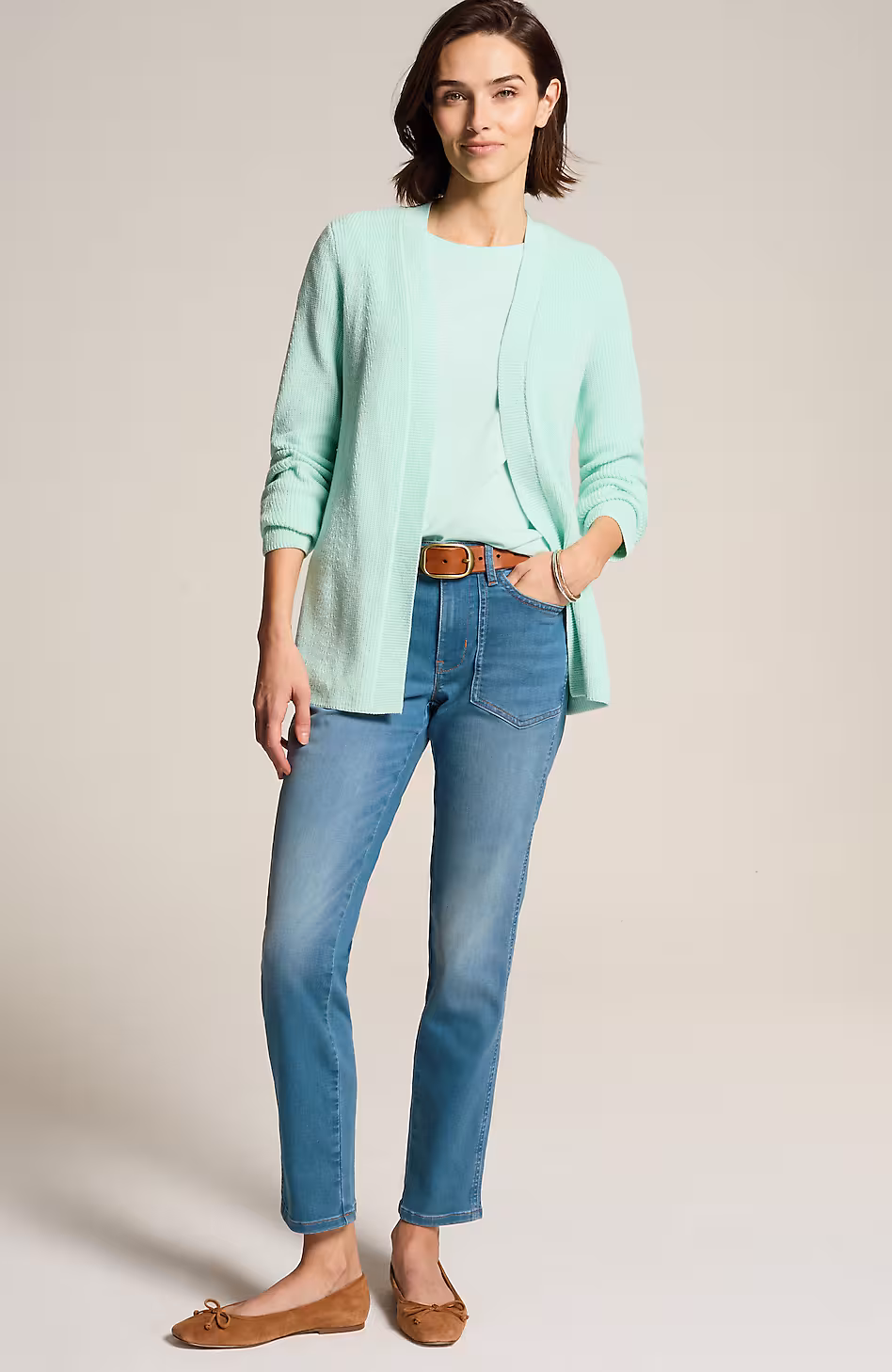 Patch-Pocket Slim-Leg Jeans