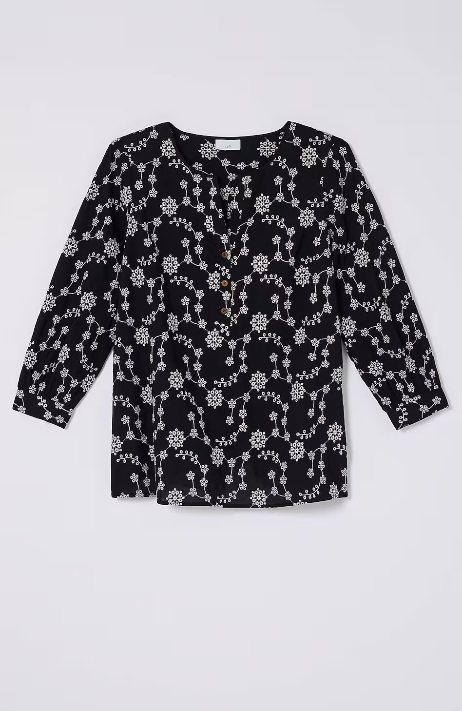 Embroidered Eyelet Popover