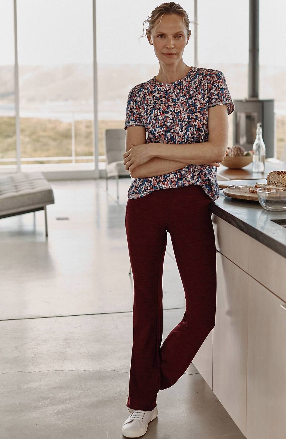 Fit Performance High-Rise Boot-Cut Pants