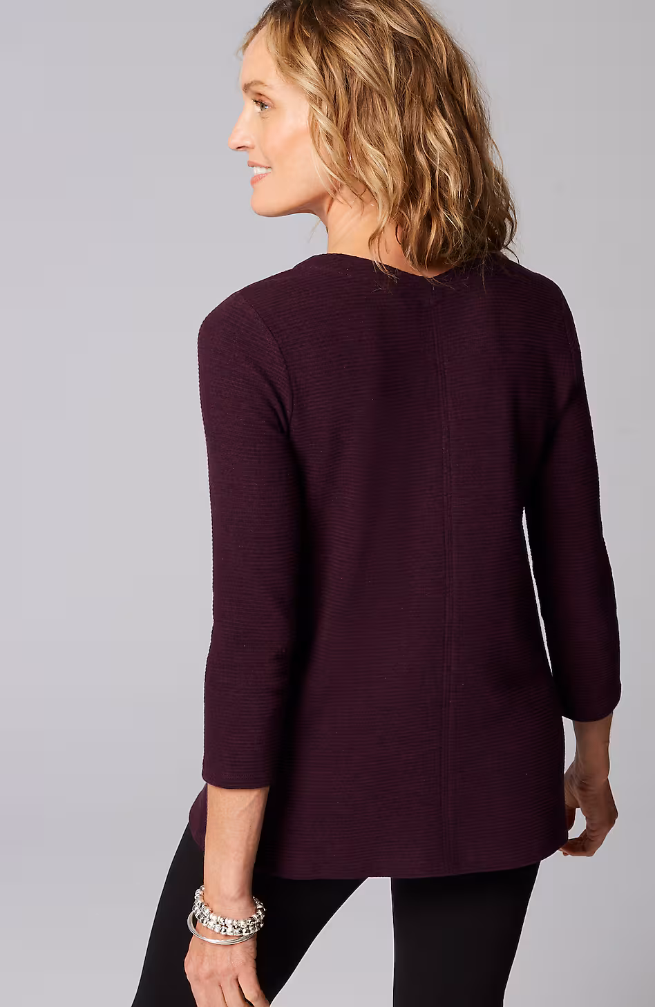 Wearever Double V-Neck Ottoman Top