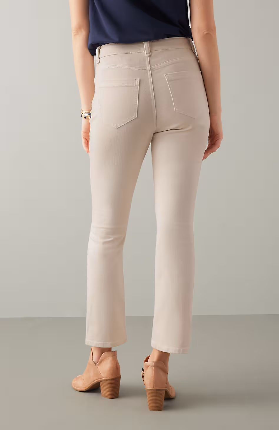 High-Rise Demi-Boot Ankle Jeans