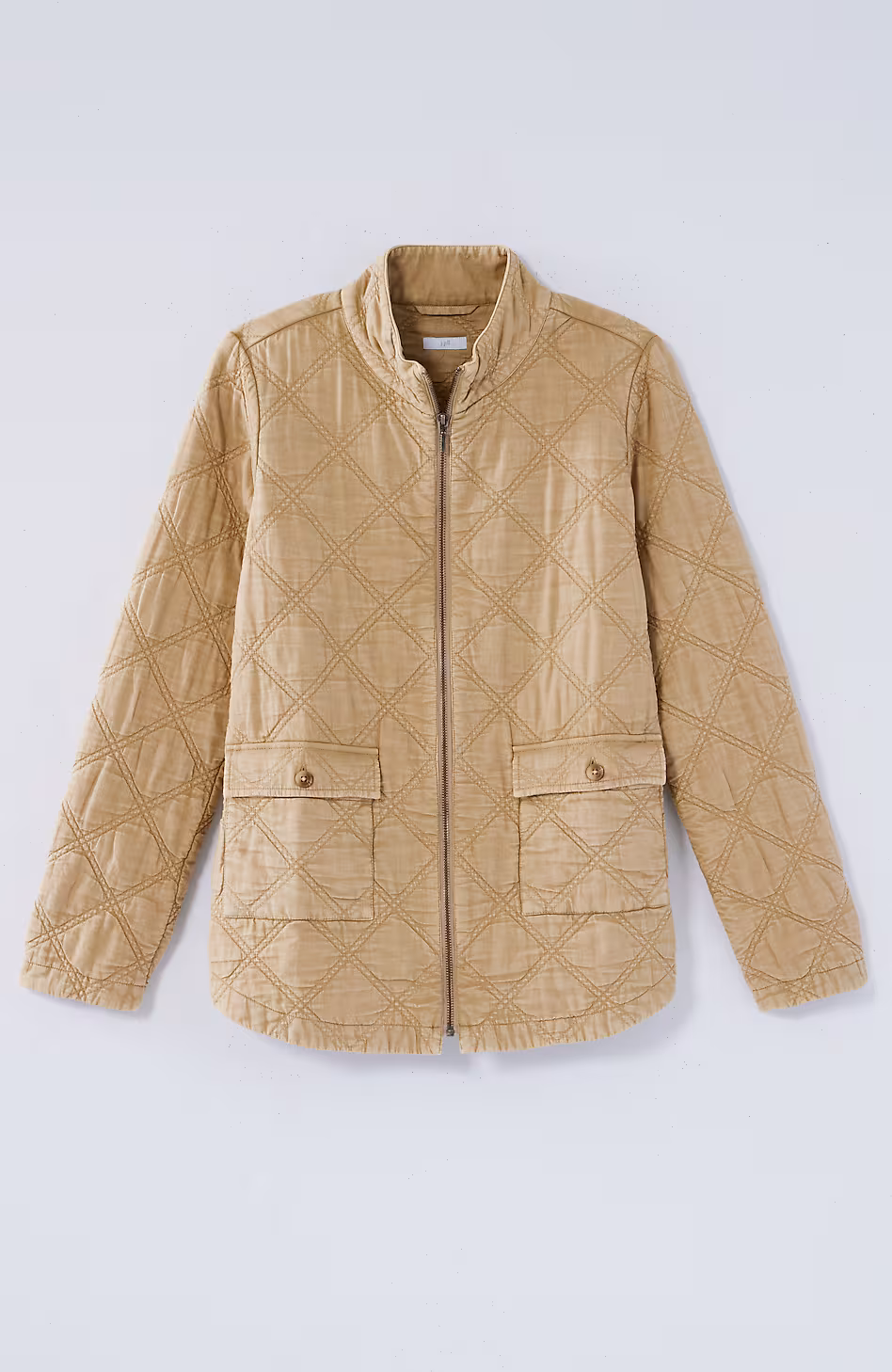 Quilted Zip-Front Jacket