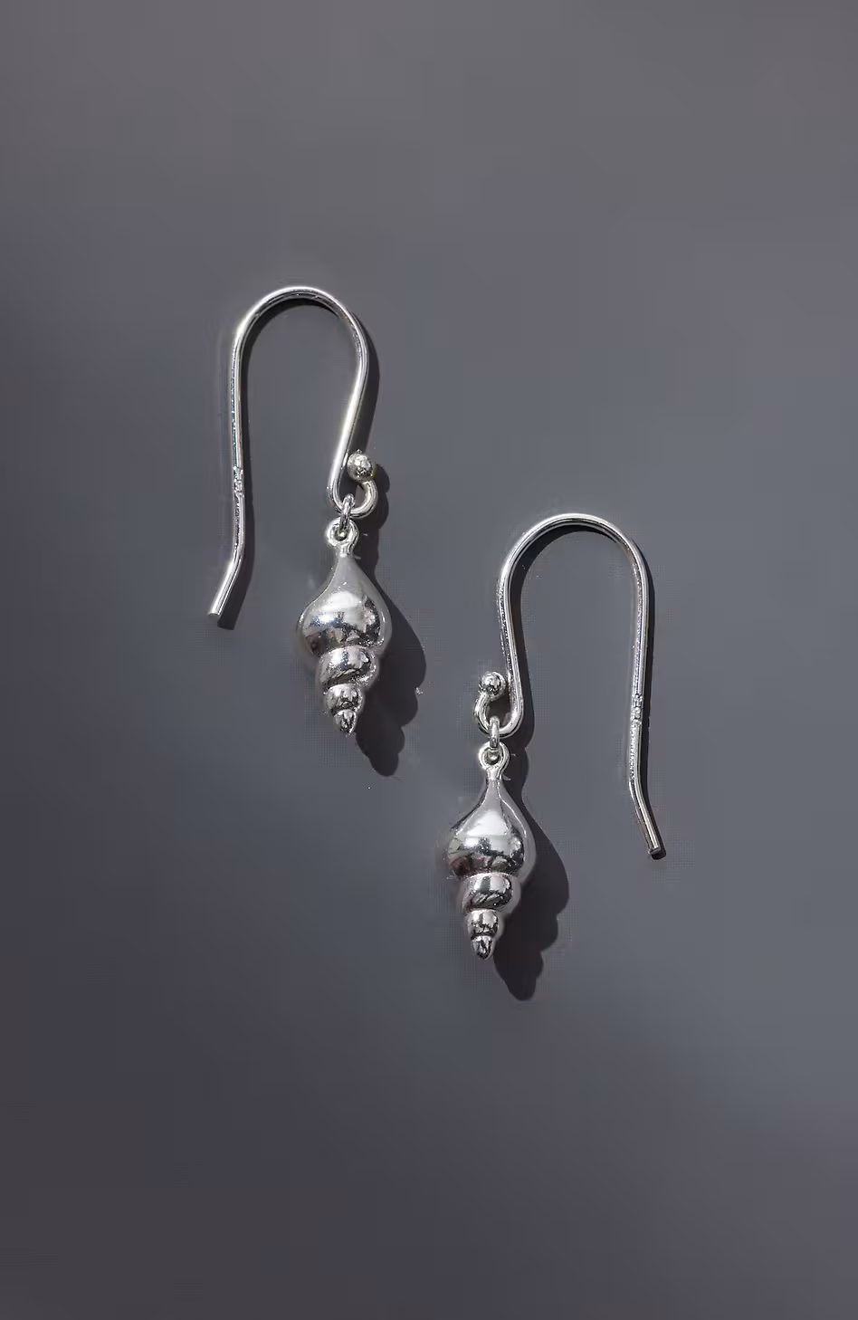 Sterling Silver Seashell Earrings