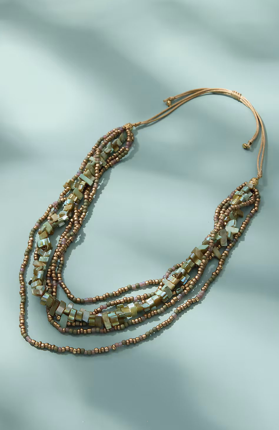 Multilayered Beaded Necklace