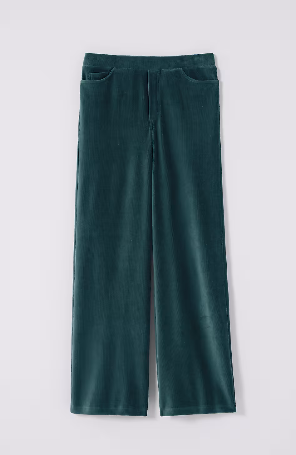 Pure Jill Corded-Velour Wide-Leg Pants