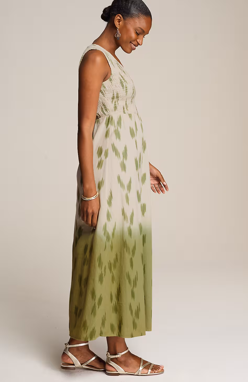 Pure Jill Dip-Dyed Ikat Dress