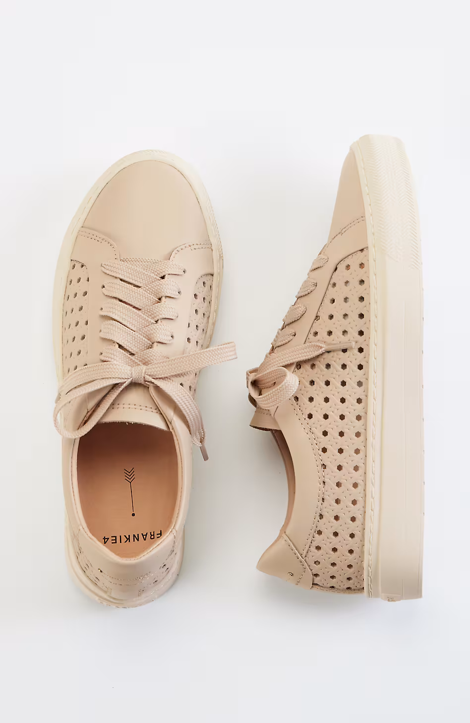 FRANKIE4 Mim IV White Weave Sneakers