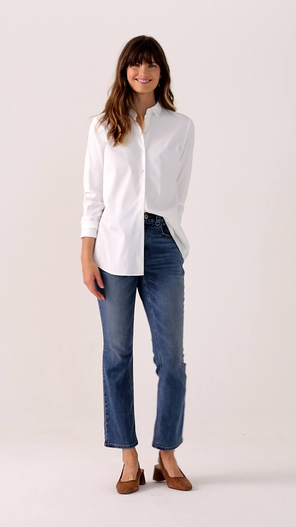 High-Rise Demi-Boot Ankle Jeans