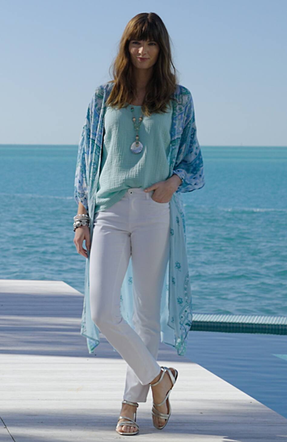 Placed Paisley Duster