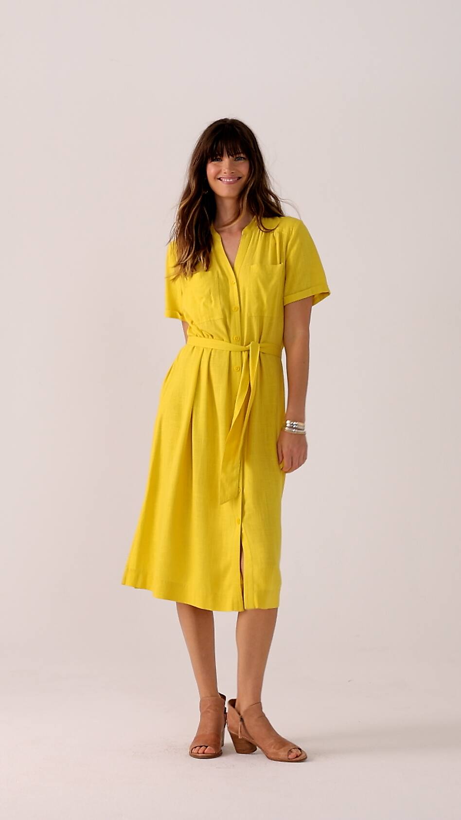 Patch-Pocket Shirtdress