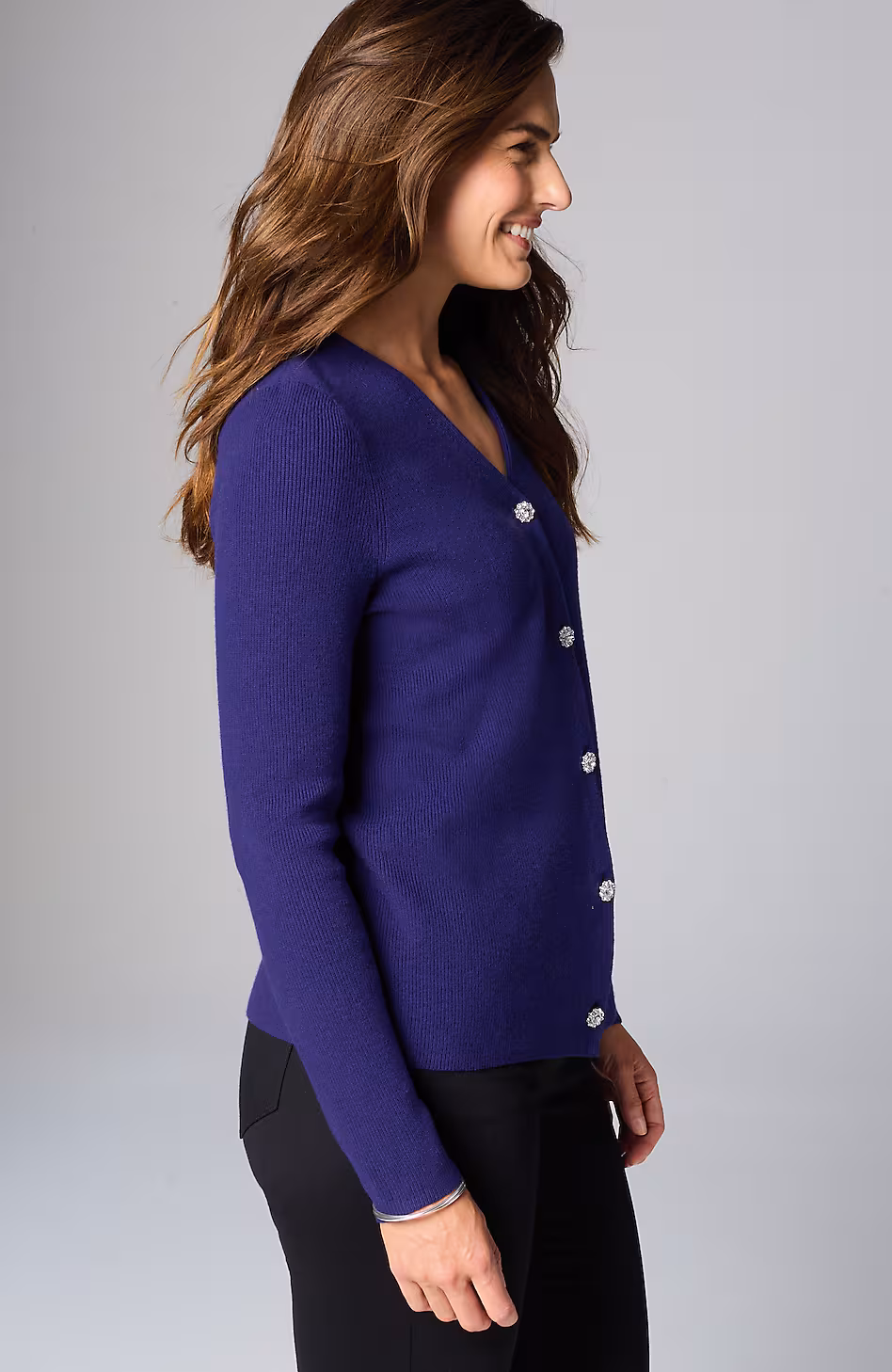 Bejeweled Textured Cardi