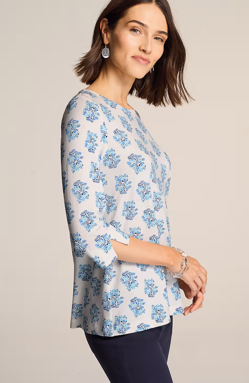 Wearever Ballet-Sleeve Crew-Neck Top