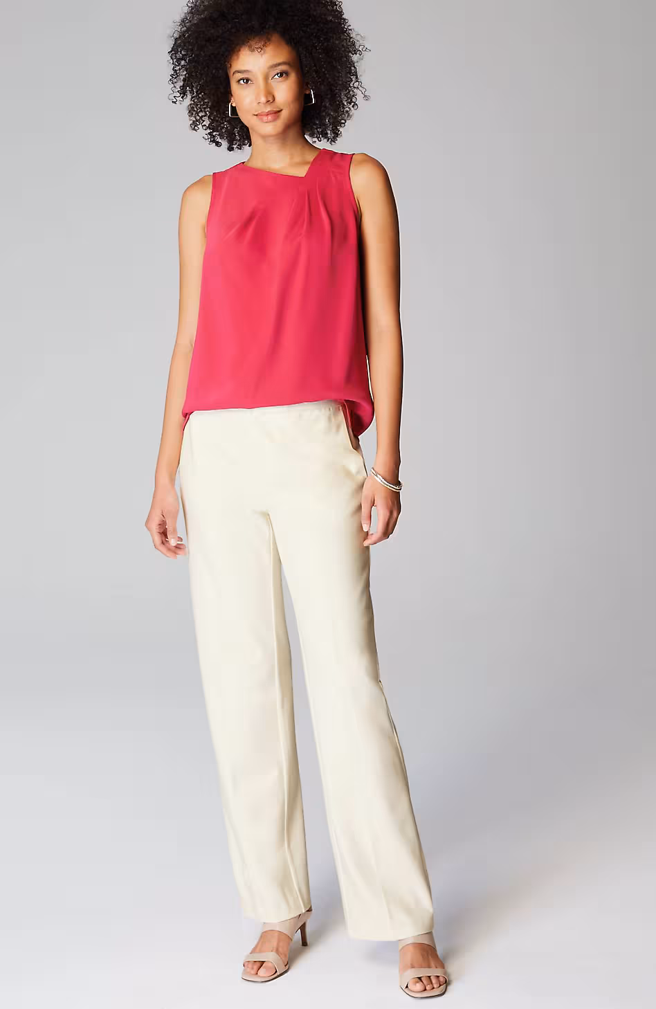 Wearever Polished-Knit Wide-Leg Trousers