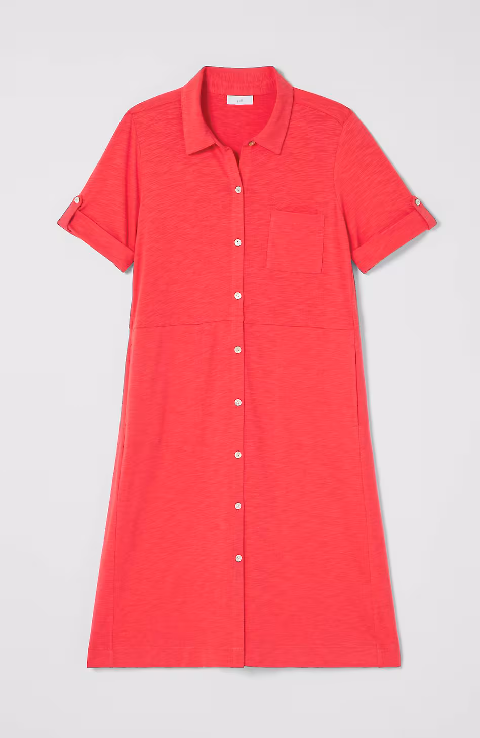 Classic Cotton-Slub Shirtdress