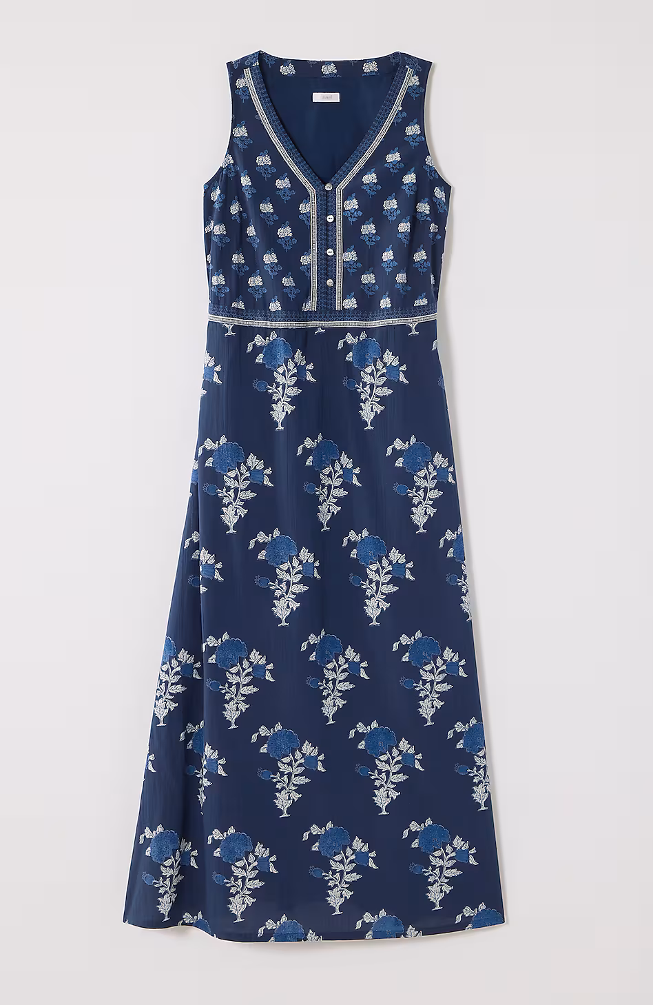 Pure Jill Mixed-Print Maxi Dress