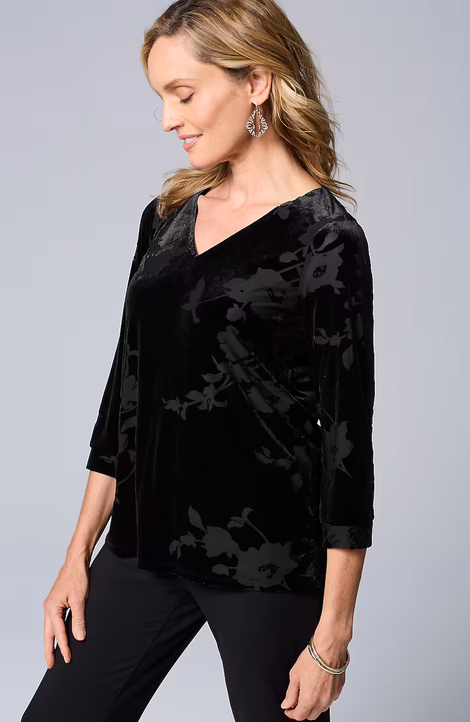 Wearever Velvet Burnout Top