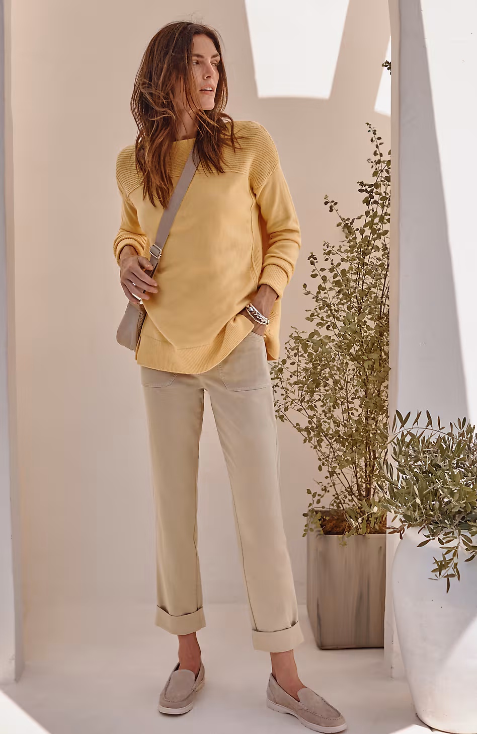 High-Rise Patch-Pocket Jeans