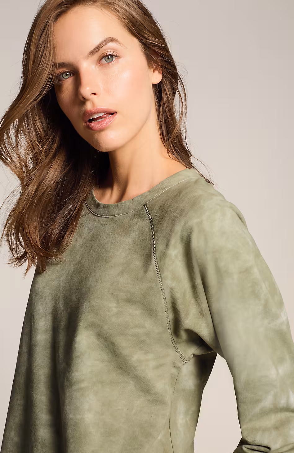 Fit French Terry Tie-Dyed Sweatshirt