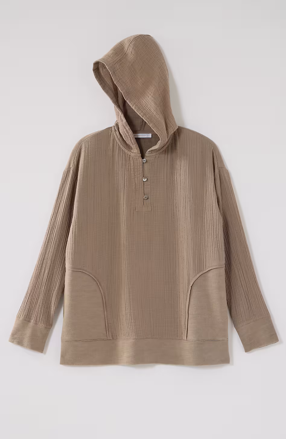 Pure Jill French Terry & Gauze Hoodie