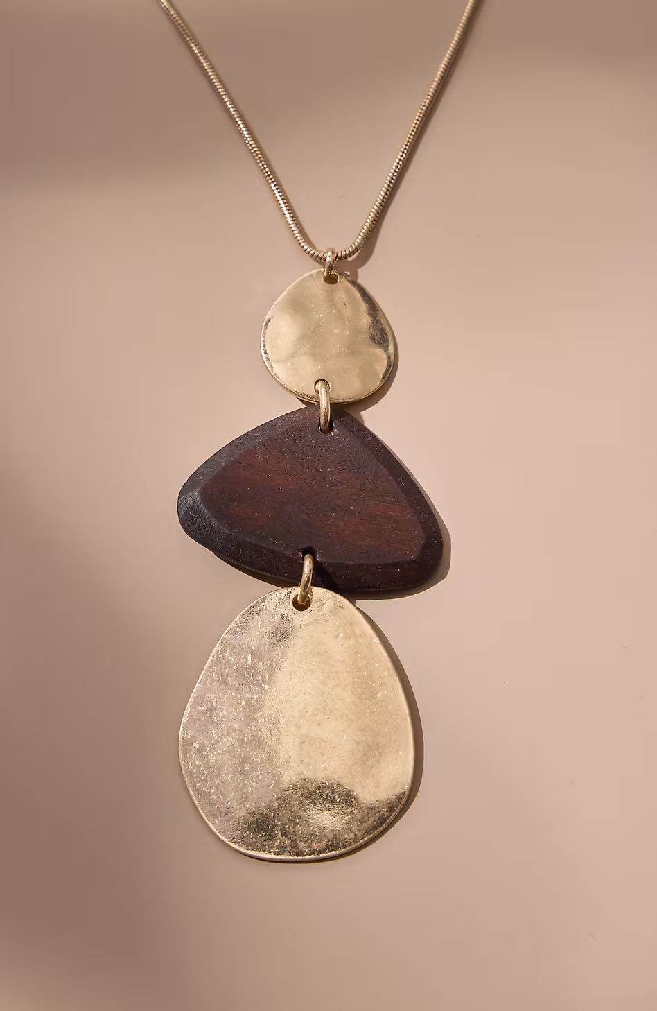 Mixed-Elements Pendant Necklace