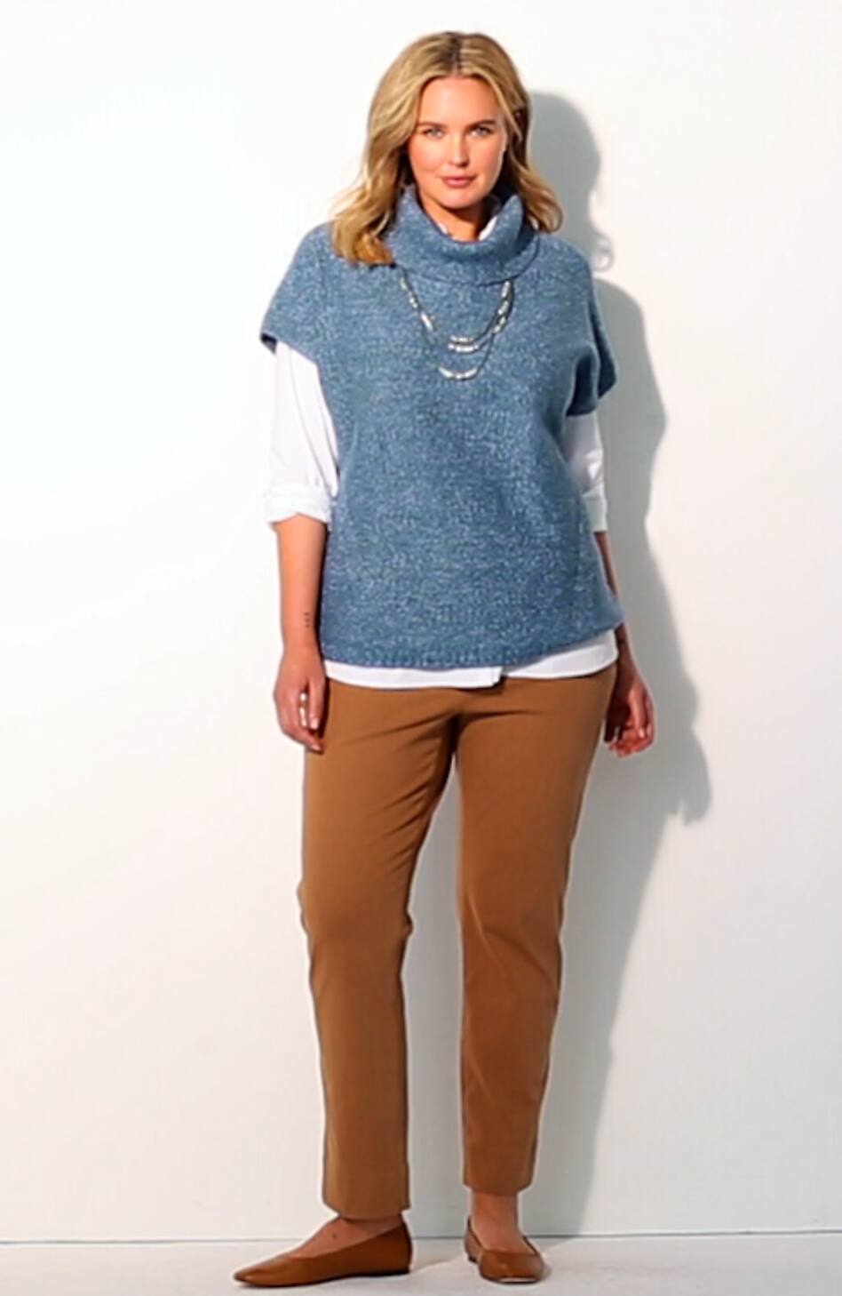 Wearever Cowl-Neck Short-Sleeve Sweater