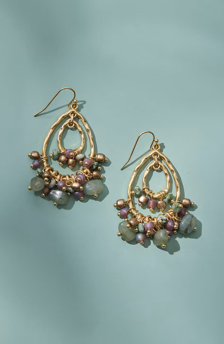 Multilayered Beaded Earrings