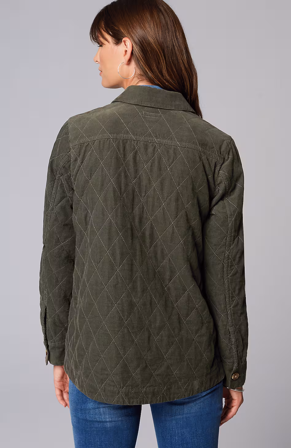 Quilted-Cord Barn Jacket
