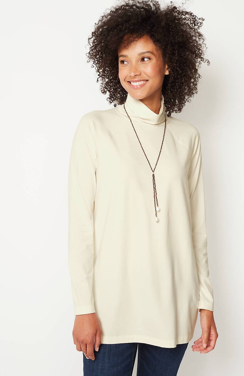 Luxe Supima® Everyday Turtleneck Tunic