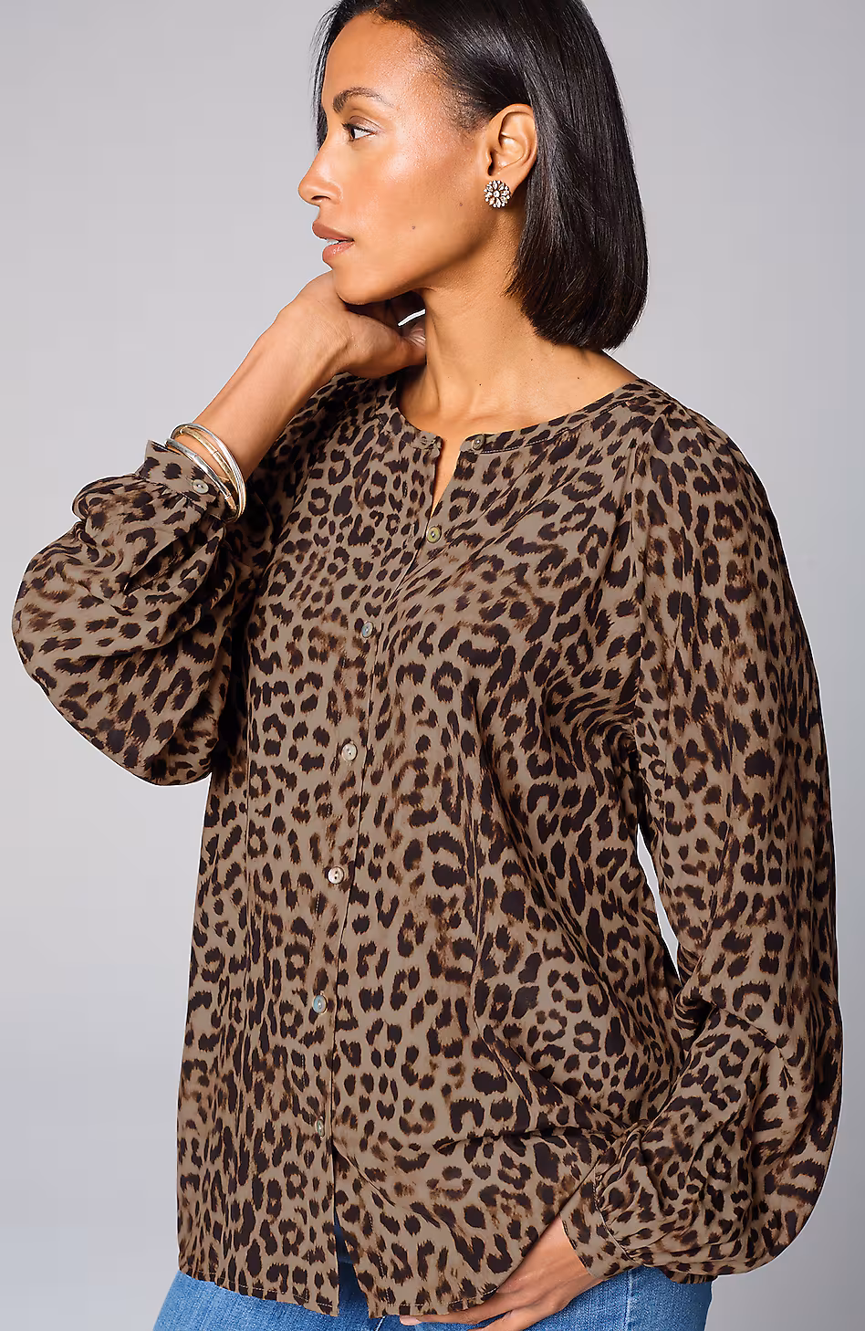 Luxe-Leopard Top
