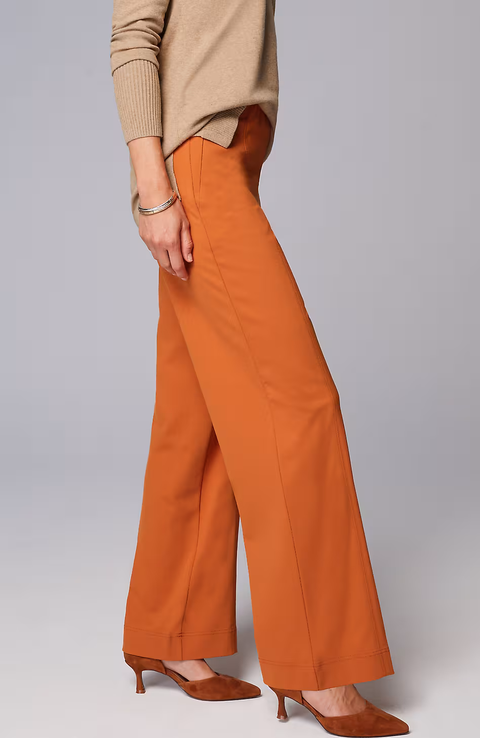 Ponte Wide-Leg Pants