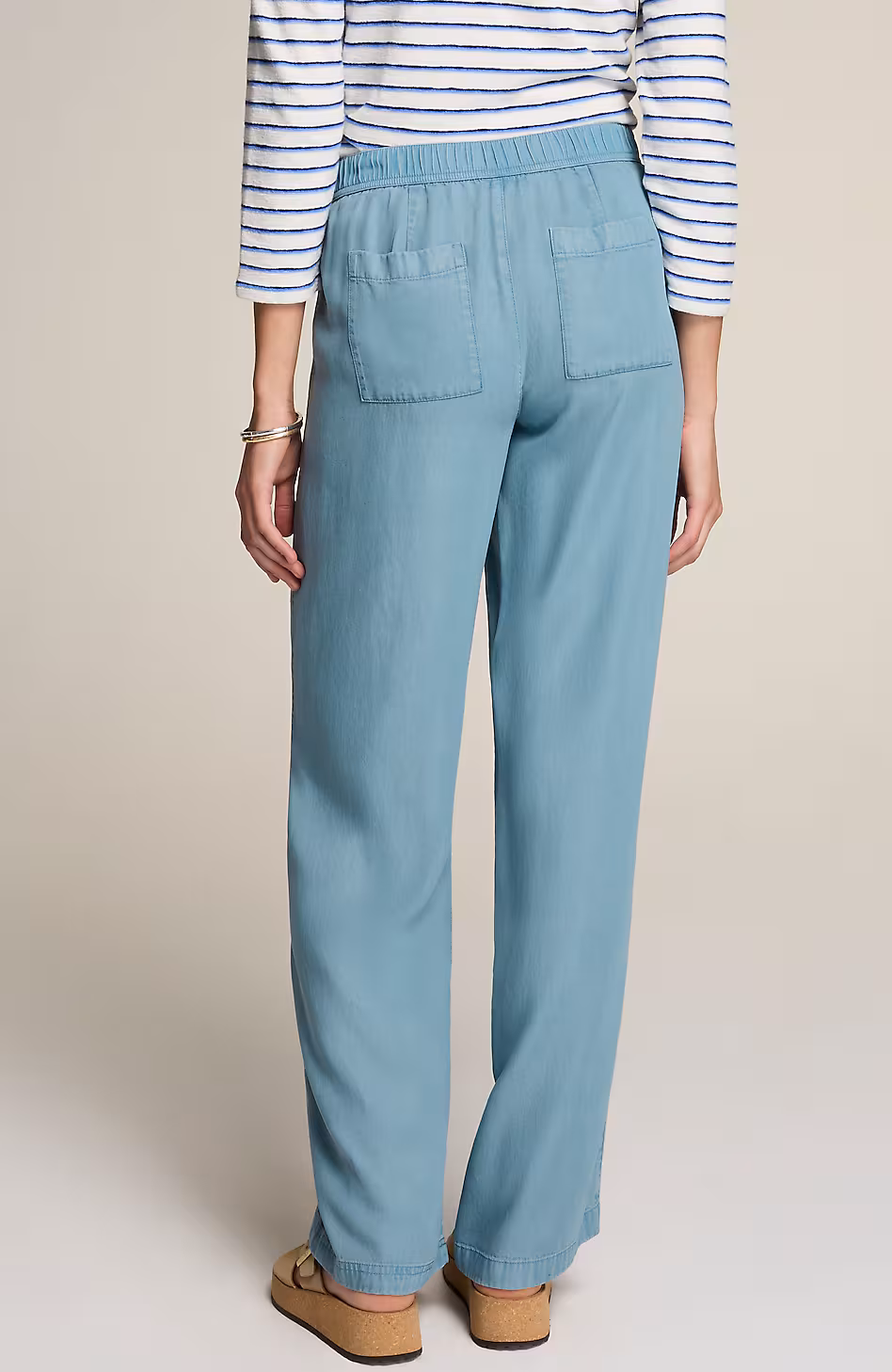 Indigo Relaxed Wide-Leg Pants