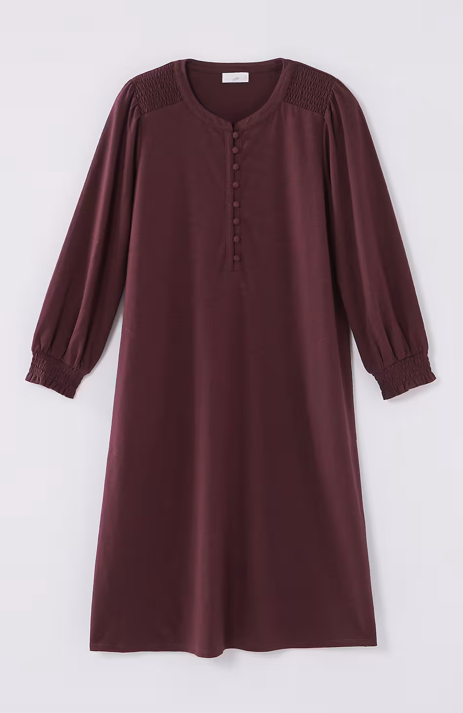 Smocked Henley Dress