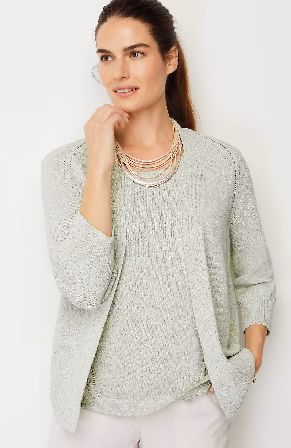 Pure Jill Spray-Dyed Cardi