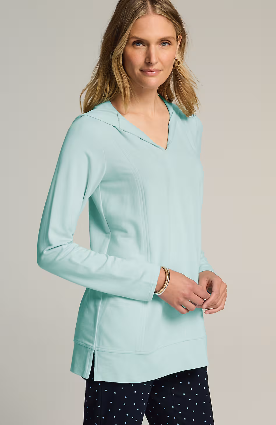 Seamed Hoodie Tunic