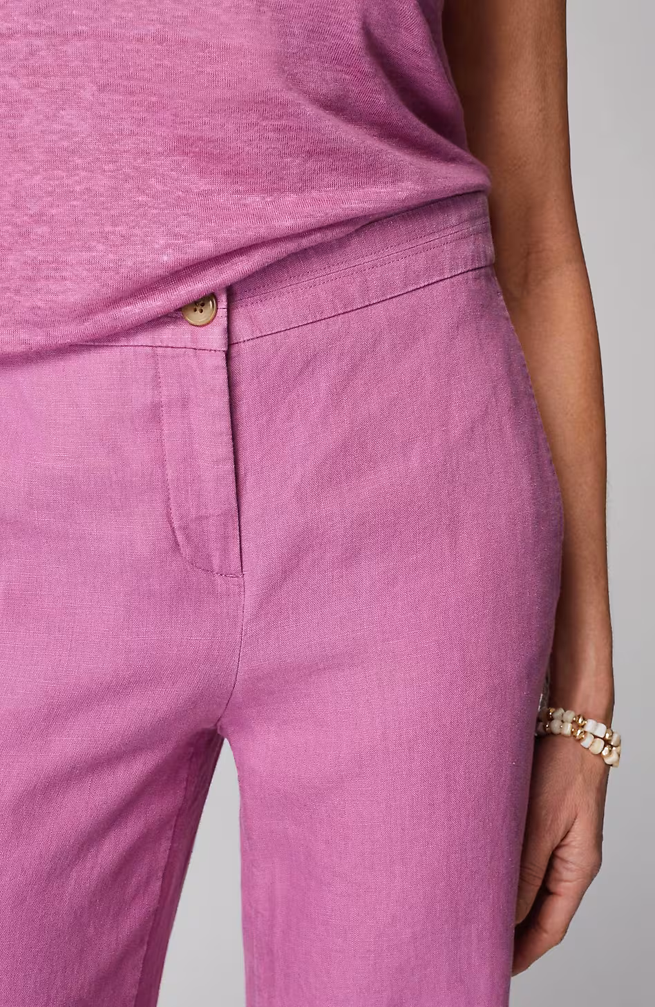 Easy Linen Wide-Leg Crops