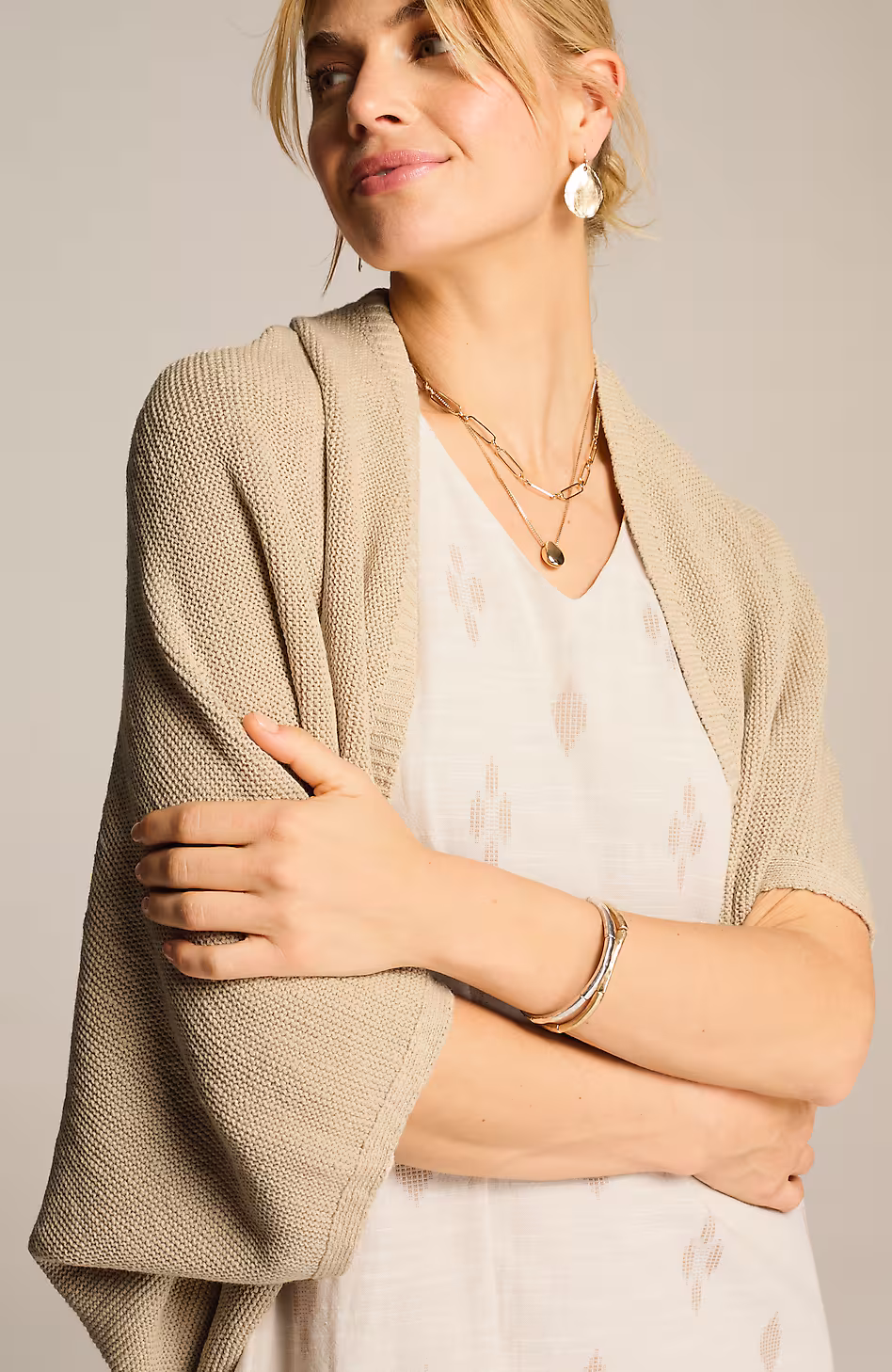 Soft Open-Knit Shrug