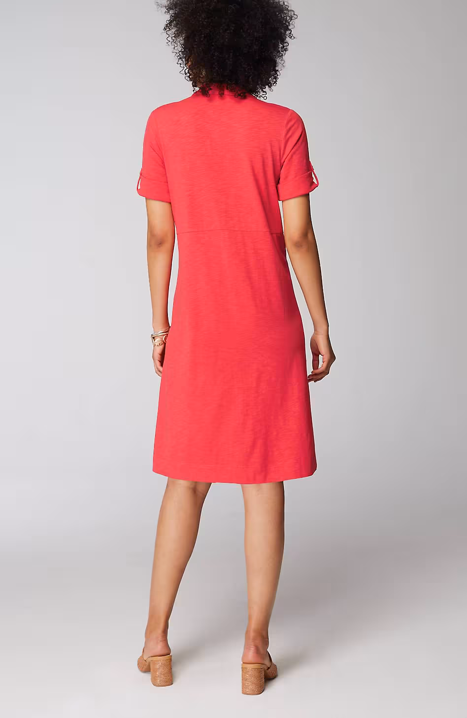 Classic Cotton-Slub Shirtdress