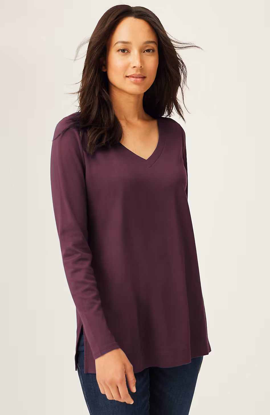 Simply Supima® Side-Slit Tunic