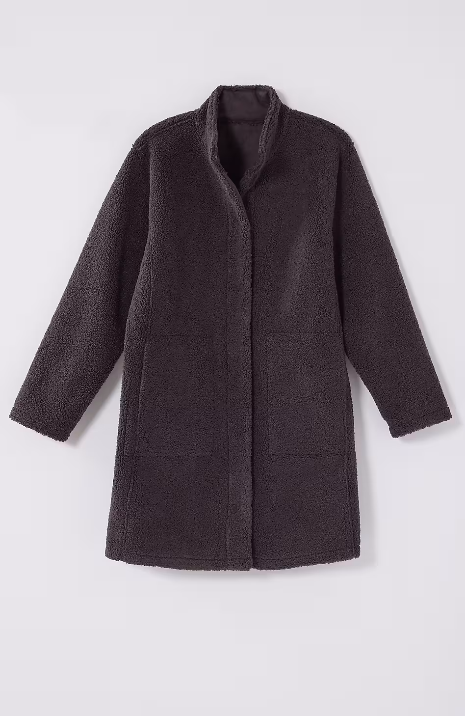 Pure Jill Reversible Long Teddy Coat
