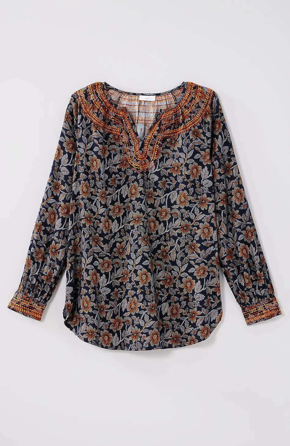 Pure Jill Twill Embroidered Tunic