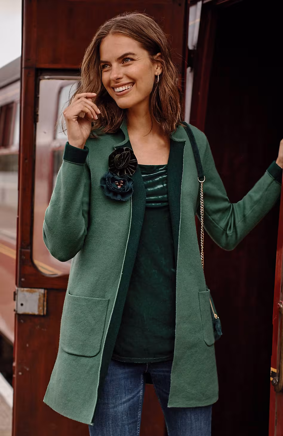 Majestic Open-Front Cardi