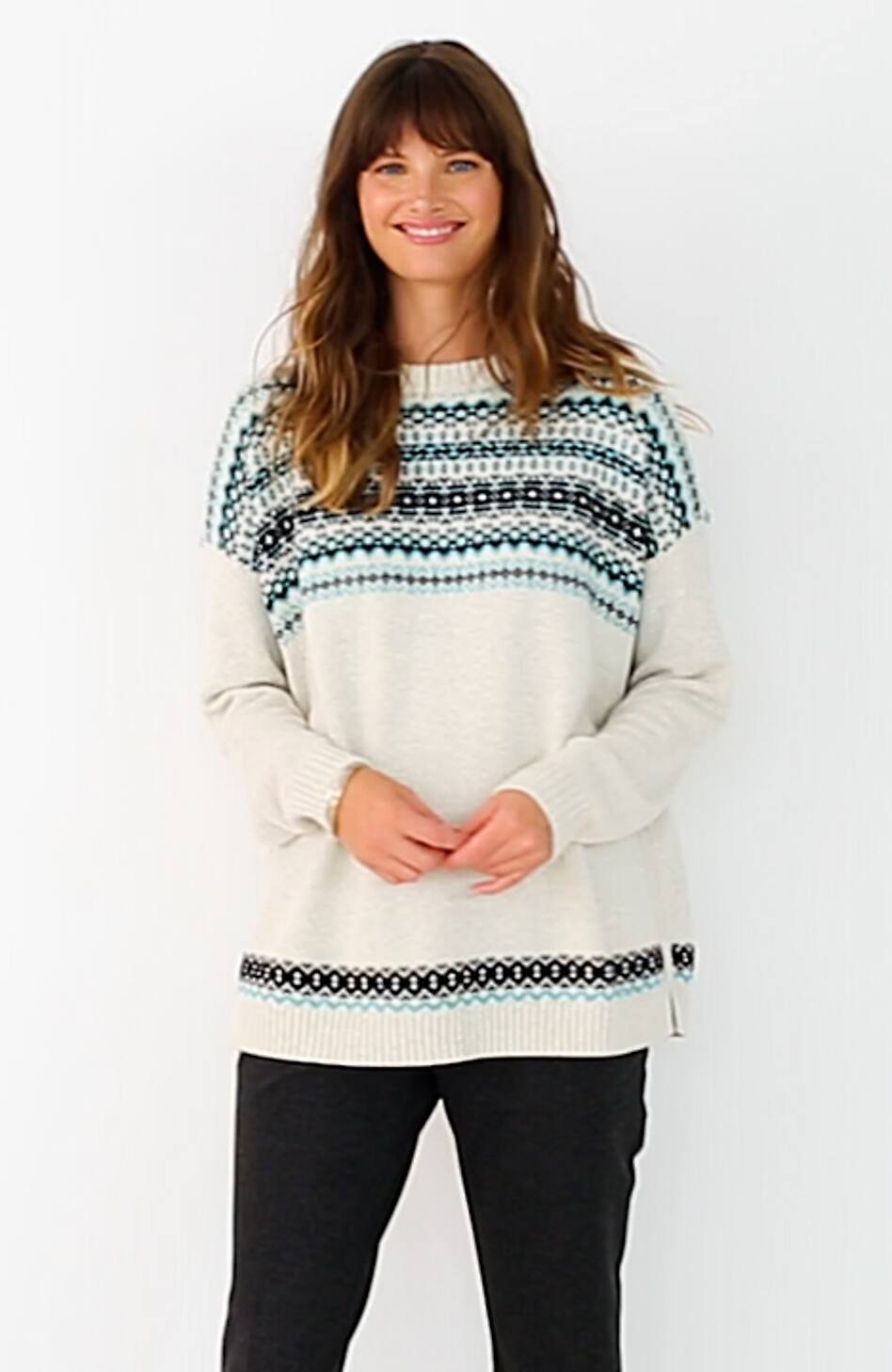 Relaxed Fair Isle Sweater