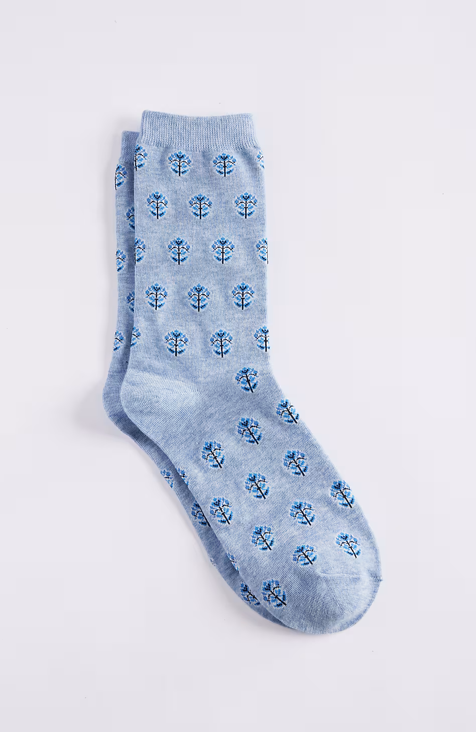 Medallion Floral Crew Socks