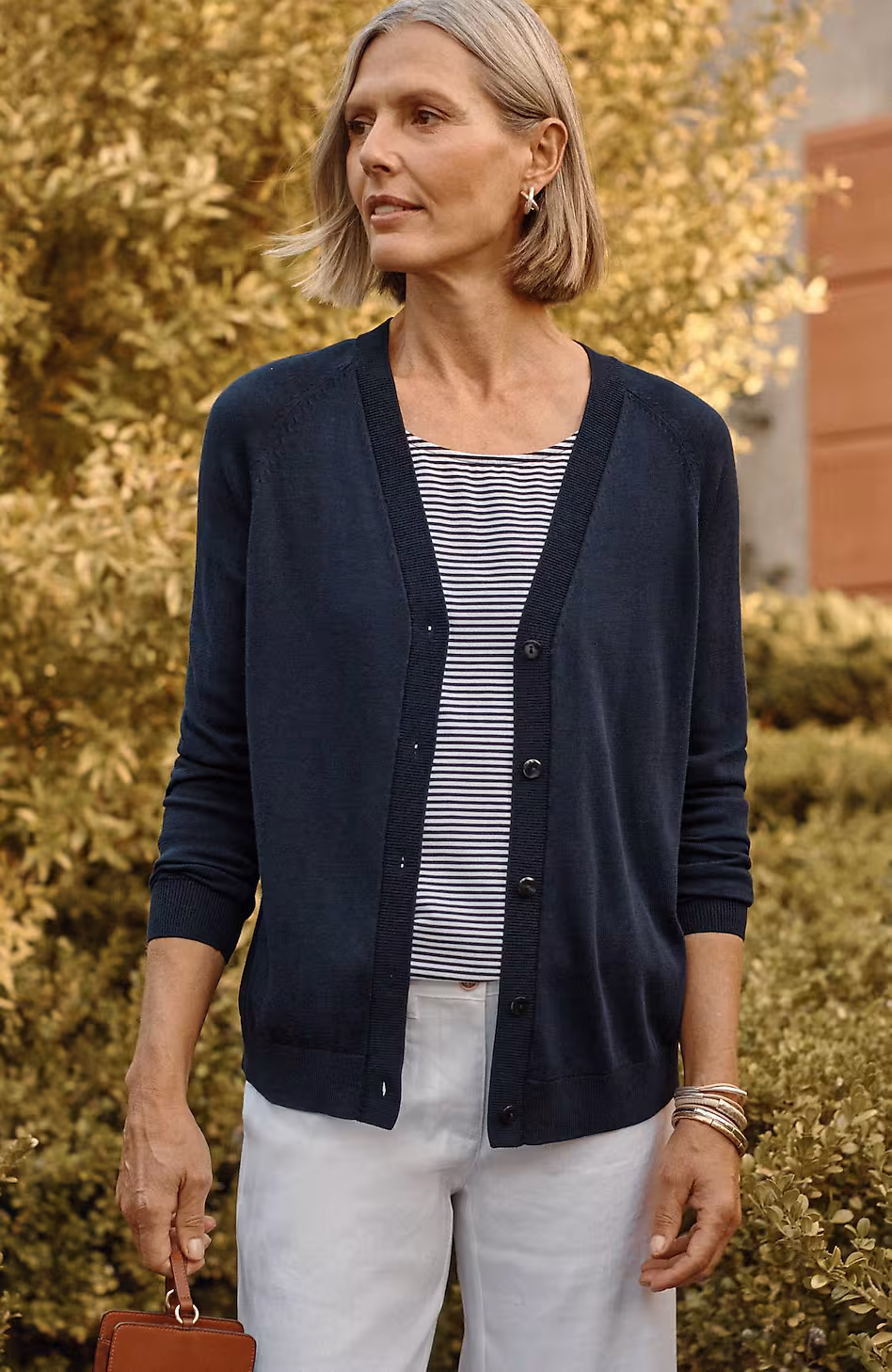 Organically Grown Cotton V-Neck Cardi